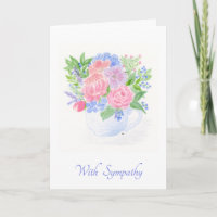 Bouquet de tasses à thé floral aquarelle SYMPATHIE