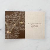 Carte Bouquet de tournesol en brique (Intérieur)