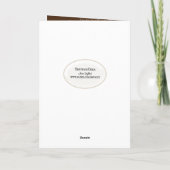 Carte Bouquet de tournesol en brique Anniversaire (Dos)