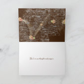 Carte bouquet de tournesol papillon penser à vous (Intérieur)