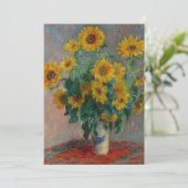 Carte Bouquet de tournesols | Claude Monet (Debout devant)