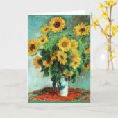 Carte Bouquet de tournesols par Claude Monet (Fleur jaune)