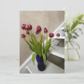 Carte Bouquet de tulipes (Debout devant)