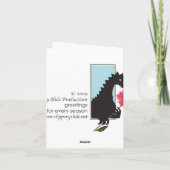 Carte Bouquet des fleurs (Dos)