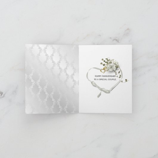 Carte Bouquet d'hydrangée pour anniversaire (Intérieur)