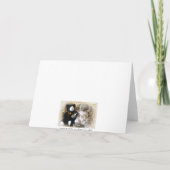 Carte Bouquet d'or d'anniversaire d'ours (Dos)