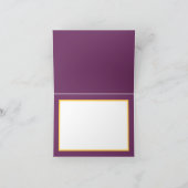 Carte Bouquet d'orchidées blanches exotiques violettes o (Intérieur)