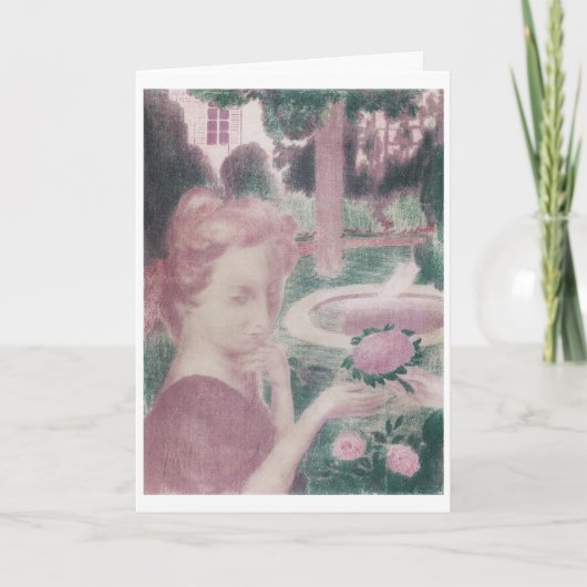 Carte Bouquet du matin, Maurice Denis (Devant)