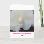 Carte Bouquet et crochet, AVEC THOUGHTSOF DOUX "VOUS" ! (Dos)