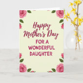 Carte bouquet "Filles aimantes" (Fleur jaune)