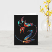 Carte Bouquet Fleurs Cinq Sticker (Fleur jaune)