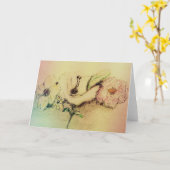 Carte Bouquet floral (Fleur jaune)