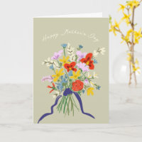 Bouquet floral aquarelle pour la fête des mères
