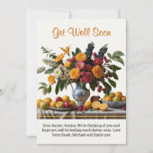 Carte Bouquet floral avec fruits Se bien bientôt (Devant)