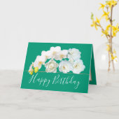 Carte Bouquet floral chic Rose & fleurs orchidées Annive (Fleur jaune)