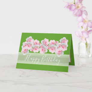 Carte Bouquet floral chic Rose Rose Bud Fleurs Anniversa