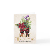 Bouquet floral de Noël personnalisé