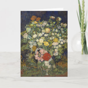 Carte Bouquet Floral Impressionniste de Style Ancien Van