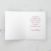 Carte Bouquet Floral Rose Daisy, Soeur, Anniversaire (Intérieur)