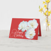 Carte Bouquet floral Roses blanches Fleur Fille Annivers (Fleur jaune)