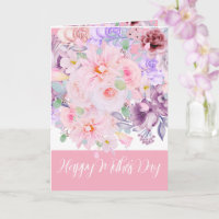 Bouquet floral vibrant aquarelle pour la fête des