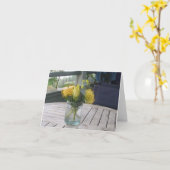 Carte Bouquet hawaïen (Fleur jaune)