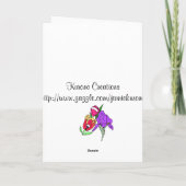 Carte bouquet, Joyeux, Anniversaire (Dos)