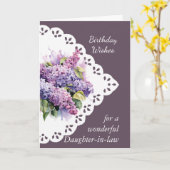Carte Bouquet Lilac Fleur Belle-fille (Fleur jaune)