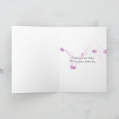 Carte bouquet lilas en sac (Intérieur)