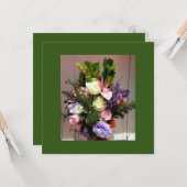 Carte Bouquet mexicain (Devant/Arrière en situation)