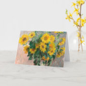 Carte Bouquet of Sunflowers by Monet Impressionist (Fleur jaune)
