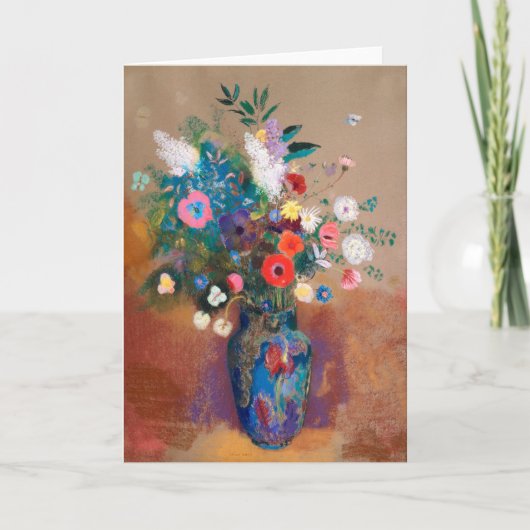 Carte Bouquet of Wild Field Flowers - Odilon Redon (Devant)
