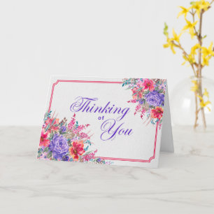Carte Bouquet réfléchi - Aquarelle de votre pensée
