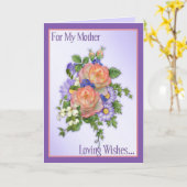 Carte Bouquet rose (Fleur jaune)