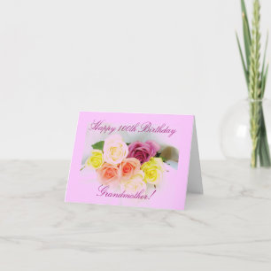 Carte Bouquet rose du 100th anniversaire de la