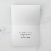 Carte Bouquet rose sur la sympathie du bois flotté (Intérieur)