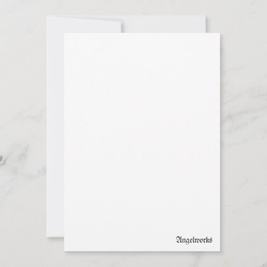 Carte Bouquet Roses blanches (Dos)