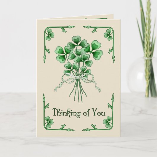 Carte Bouquet shamrock (Devant)