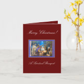 Carte Bouquet spirituel de Noël (Fleur jaune)