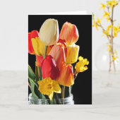 Carte Bouquet Spring (Fleur jaune)