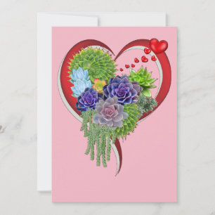 Carte Bouquet Succulent-mariage