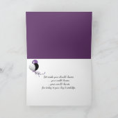 Carte Bouquet Tulip Anniversaire et verre à vin (Intérieur)