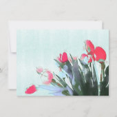 Carte Bouquet Tulipes Aquarelle Illustration Floriste (Dos)