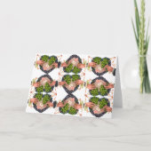 Carte Bouquets de coeur et de trèfle de la Saint-Patrick (Devant)