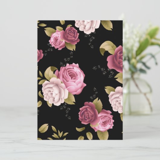 Carte Bouquets de Roses 3 (Debout devant)