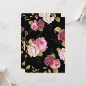 Carte Bouquets de Roses 3 (Devant/Arrière en situation)