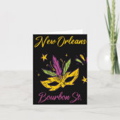 Carte Bourbon Street French Quarter New Orleans Mardi Gr (Devant)