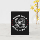 Carte Bourbon Va Dans La Sagesse Sortit Le Whiskey Singe (Fleur jaune)