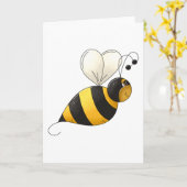 Carte Bourdon à ailes dodues (Fleur jaune)