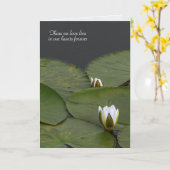 Carte bourgeon nénuphar avec des caleçons sympathiques (Fleur jaune)